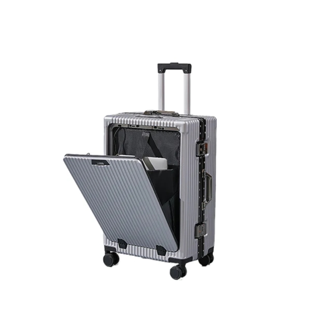 Silver luggage